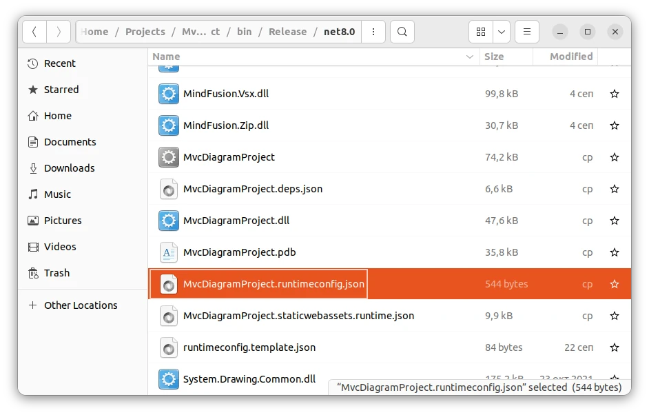 Check Build Output for template file