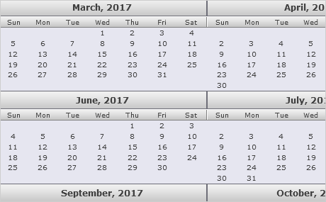 ASP.NET Scheduling Control