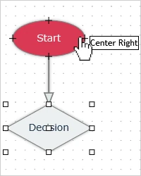 A mouse pointer showing a tooltip over a node in MindFusion diagram library for Avalonia UI