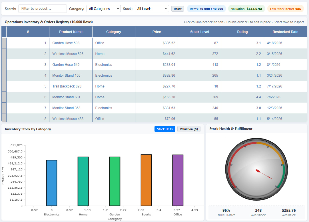 MindFusion Dashboard