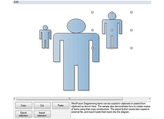 WinForms Diagram Control: Clipboard Operations