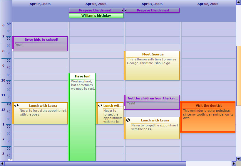 Timetable
